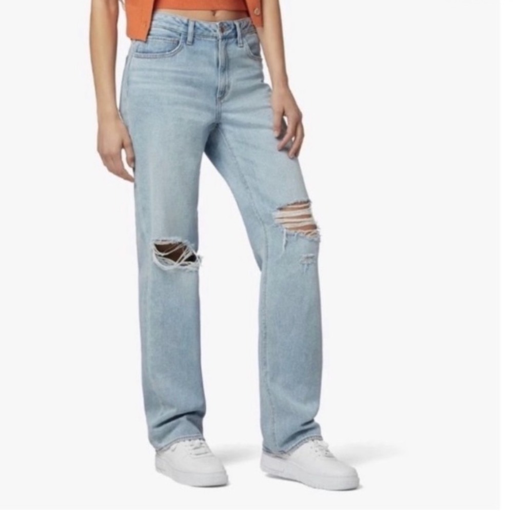 FAVORITE DAUGHTER The Tommy Mid Rise Boyfriend Jeans Distressed Size 27